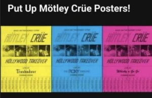 Mötley Crüe Goes Old School with Sunset Strip Flyer Campaign