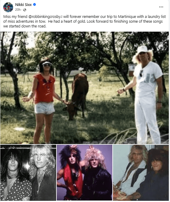 Nikki Sixx Teases Unreleased Songs With Late RATT Guitarist Robin Crosby