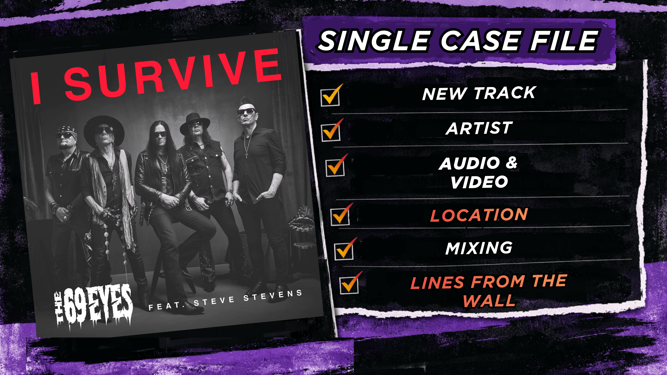 The 69 Eyes – I Survive: Everything You Need To Know